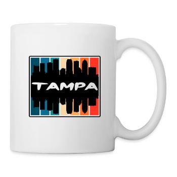 Tampa Florida Usa Skyline Silhouette Travel Souven - Mug - white - Right