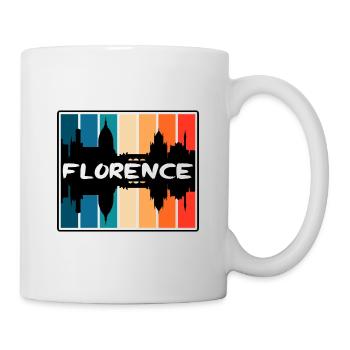 Florenz Italien Skyline Silhouette Reise Souvenir - Tasse - Weiß - Rechts