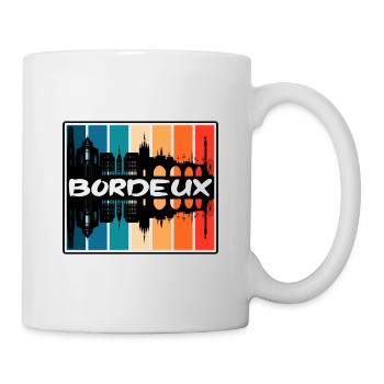 Bordeux France Skyline Silhouette Travel Souvenir - Mug - white - Right