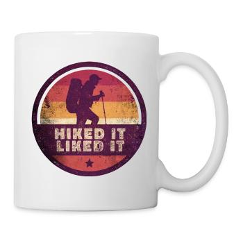 Outdoor Hiked It Liked It Hiker Hiking - Mug - white - Right