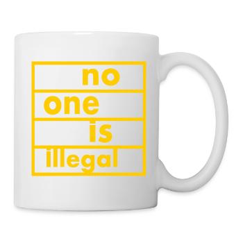 No one is illegal - Mug - white - Right