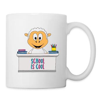 SCHAF - SCHULE - SCHÜLER - LEHRER - TIER - Tasse - Weiß - Rechts