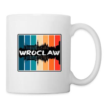 Wroclaw Poland Skyline Silhouette Travel Souvenir - Mug - white - Right