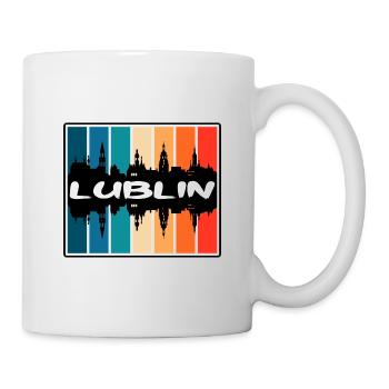 Lublin Pologne Skyline Silhouette Souvenir de voyage - Mug blanc - blanc - Droite