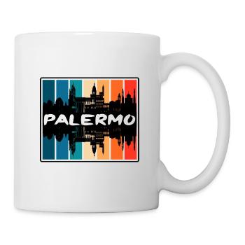 Palermo Italy Skyline Silhouette Travel Souvenir - Mug - white - Right
