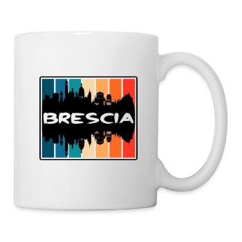 Brescia Italie Skyline Silhouette Souvenir de voyage - Mug blanc - blanc - Droite