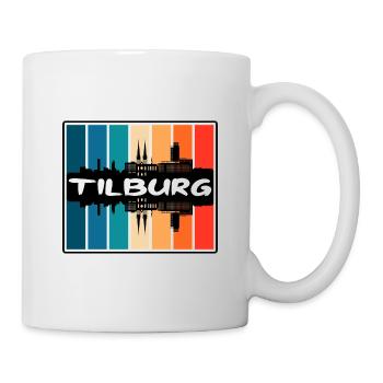 Tilburg Netherlands Skyline Silhouette Travel Souv - Mug - white - Right