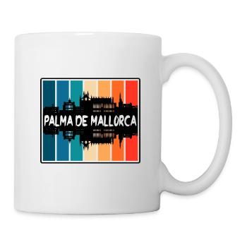 Palma de Mallorca Spanien Skyline Silhouette Reisen - Tasse - Weiß - Rechts