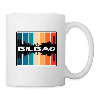 Bilbao Spanien Skyline Silhouette Reise Souvenir - Tasse - Weiß - Rechts