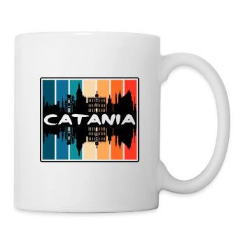 Catane Italie Skyline Silhouette Voyage Souvenir - Mug blanc - blanc - Droite
