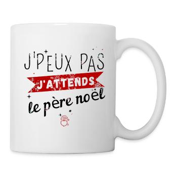 J Peux Pas J attends le père noel - Mug blanc - blanc - Droite
