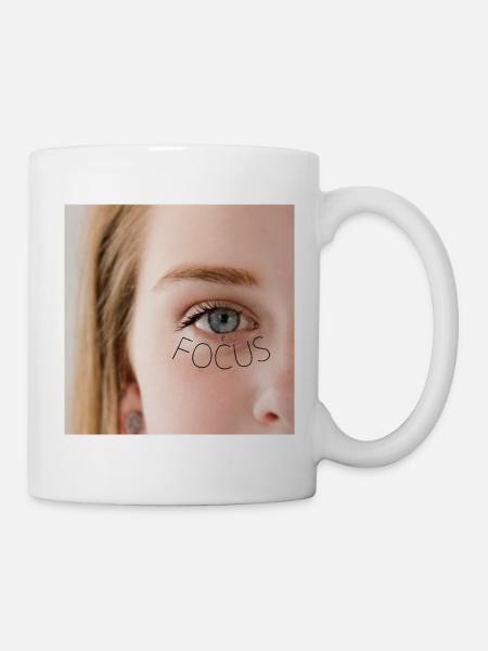 Focus girl - Mug blanc - blanc