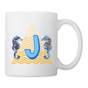 Hippocampe E 262 J - Mug blanc - blanc - Droite