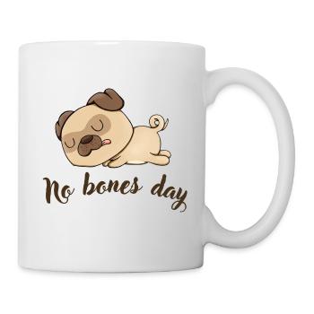 No bones day - Tasse - Weiß - Rechts