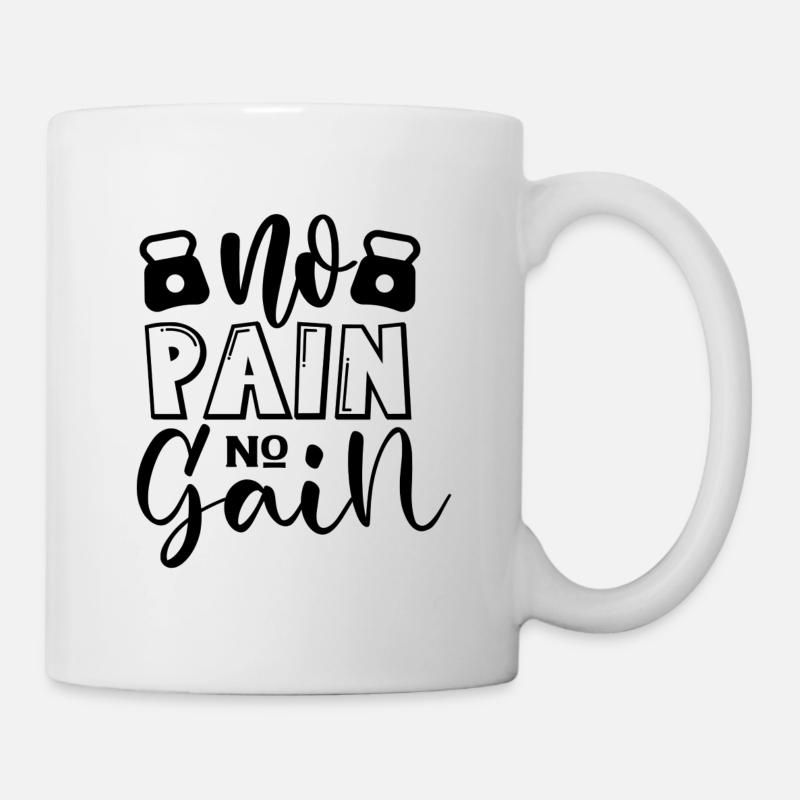 No pain no gain - Mug - white