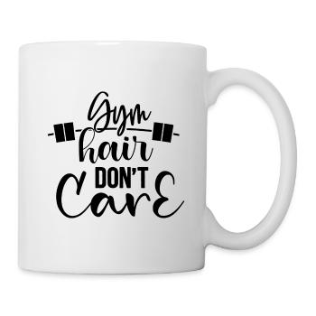 Gym Hair Don't Care - Tasse - Weiß - Rechts