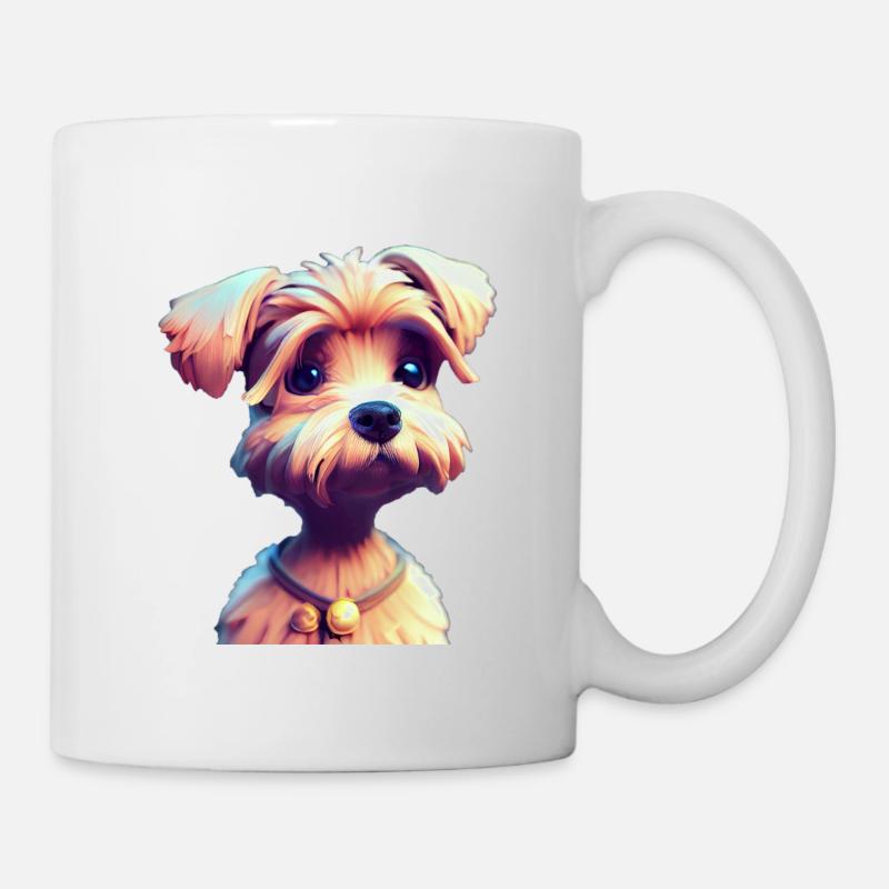 Border Terrier Hund - Border Terrier - Tasse - Weiß