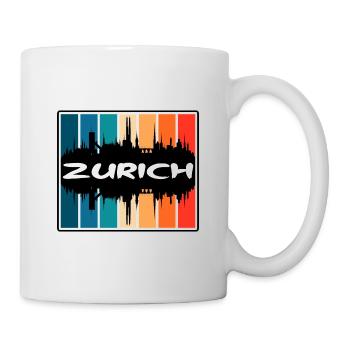 Zurich Suisse Skyline Silhouette Travel Souve - Mug blanc - blanc - Droite