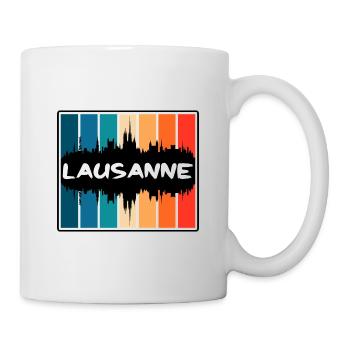 Lausanne Suisse Skyline Silhouette Travel Sou - Mug blanc - blanc - Droite