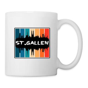 St. Gallen Switzerland Skyline Silhouette Travel S - Mug - white - Right