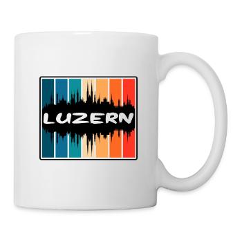 Luzern Suisse Skyline Silhouette Travel Souve - Mug blanc - blanc - Droite
