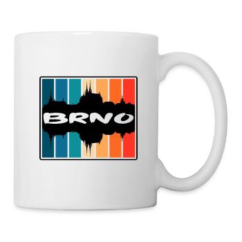 Brünn Tschechien Skyline Silhouette Reise Souvenir - Tasse - Weiß - Rechts