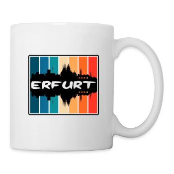 Erfurt Allemagne Skyline Silhouette Souvenir de voyage - Mug blanc - blanc - Droite