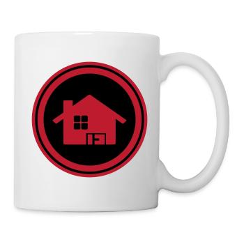 Haus Immobilie - Tasse - Weiß - Rechts