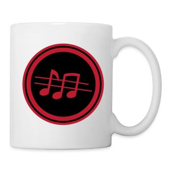 Partitions musicales - Mug blanc - blanc - Droite