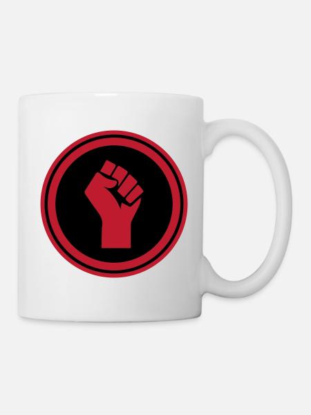 Hand Faust - Tasse - Weiß
