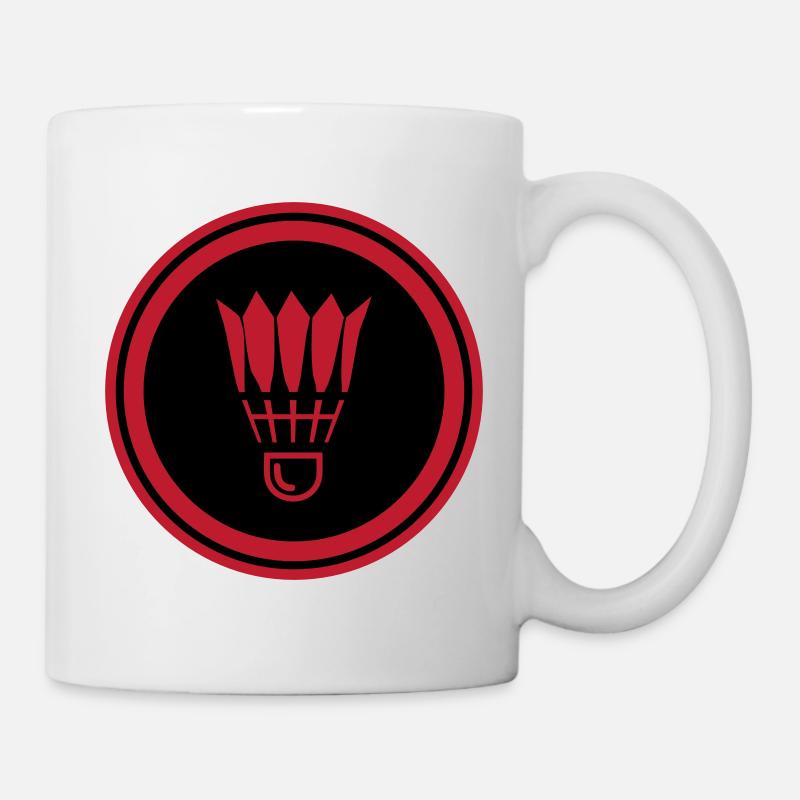 Badminton Symbol - Tasse - Weiß