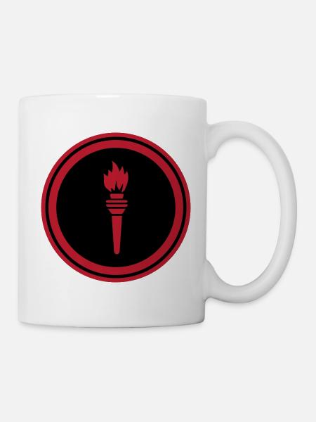 Flamme Symbol - Tasse - Weiß