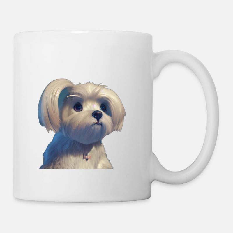 Malteser Hund - Malteser - Tasse - Weiß