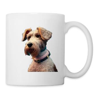 Airedale Terrier Hund - Airedale Terrier - Tasse - Weiß - Rechts