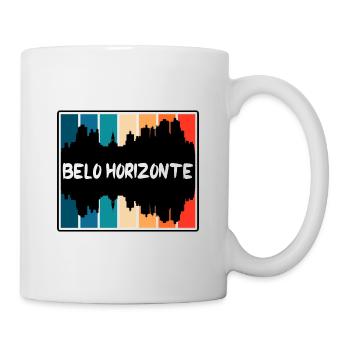Belo Horizonte Brazil Skyline Silhouette Travel So - Mug - white - Right