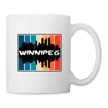 Winnipeg Kanada Skyline Silhouette Reise Souvenir - Tasse - Weiß - Rechts