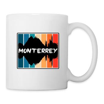 Monterrey Mexiko Skyline Silhouette Reise Souveni - Tasse - Weiß - Rechts
