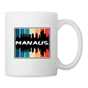 Manaus Brasilien Skyline Silhouette Reise Souvenir - Tasse - Weiß - Rechts