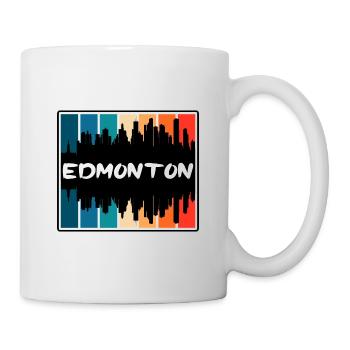 Edmonton Canada Skyline Silhouette Souvenir de voyage - Mug blanc - blanc - Droite
