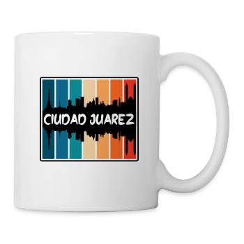 Ciudad Juarez Mexique Skyline Silhouette Voyage Sou - Mug blanc - blanc - Droite