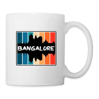 Bangalore Inde Skyline Silhouette Souvenir de voyage - Mug blanc - blanc - Droite