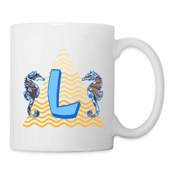 Hippocampe E 262 l - Mug blanc - blanc - Droite