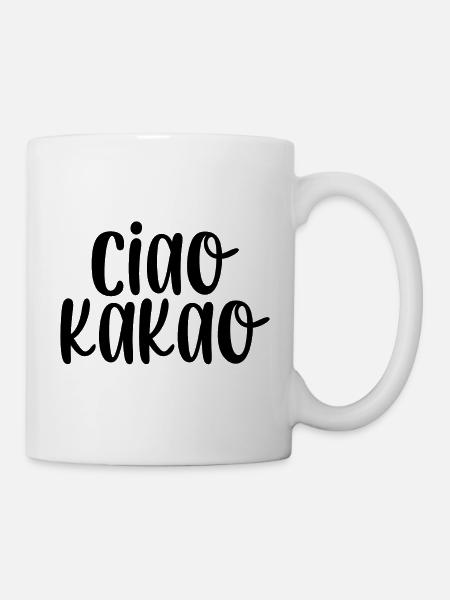 Ciao Kakao - Tasse - Weiß