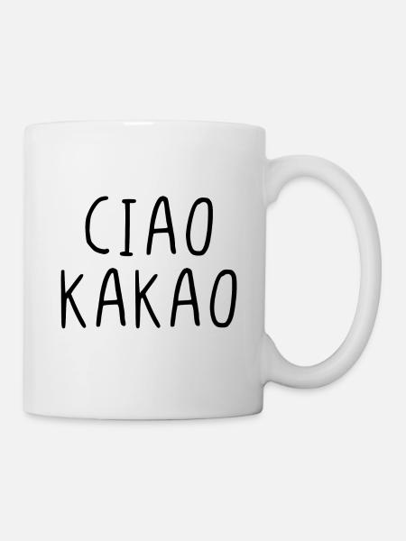 Ciao Kakao - Tasse - Weiß