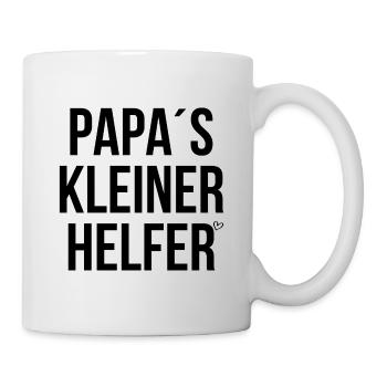 Papas kleiner Helfer - Tasse - Weiß - Rechts