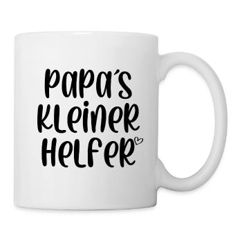 Papas kleiner Helfer - Tasse - Weiß - Rechts