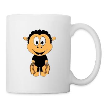 SCHWARZES SCHAF - KOFFER - REISE - URLAUB - TIER - Tasse - Weiß - Rechts