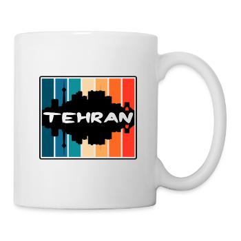 Tehran Iran Skyline Silhouette Travel Souvenir - Mug - white - Right
