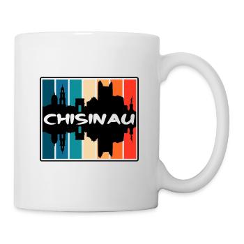 Chisinau Moldova Skyline Silhouette Travel Souveni - Mug - white - Right