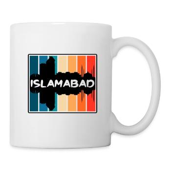 Islamabad Pakistan Skyline Silhouette Souve de voyage - Mug blanc - blanc - Droite